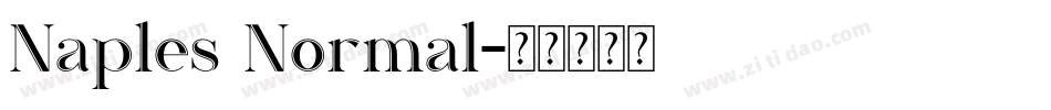 Naples Normal字体转换